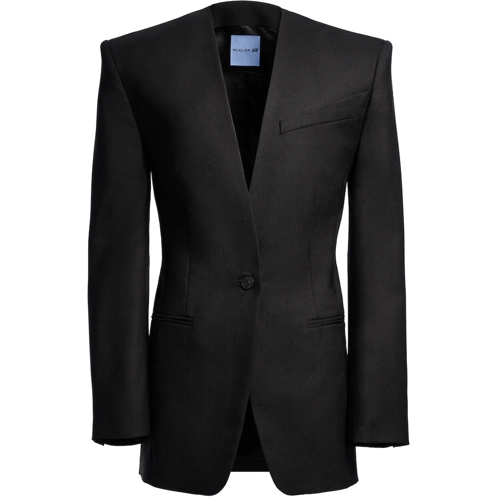 Mugler H&M oversized wool blazer, size S
